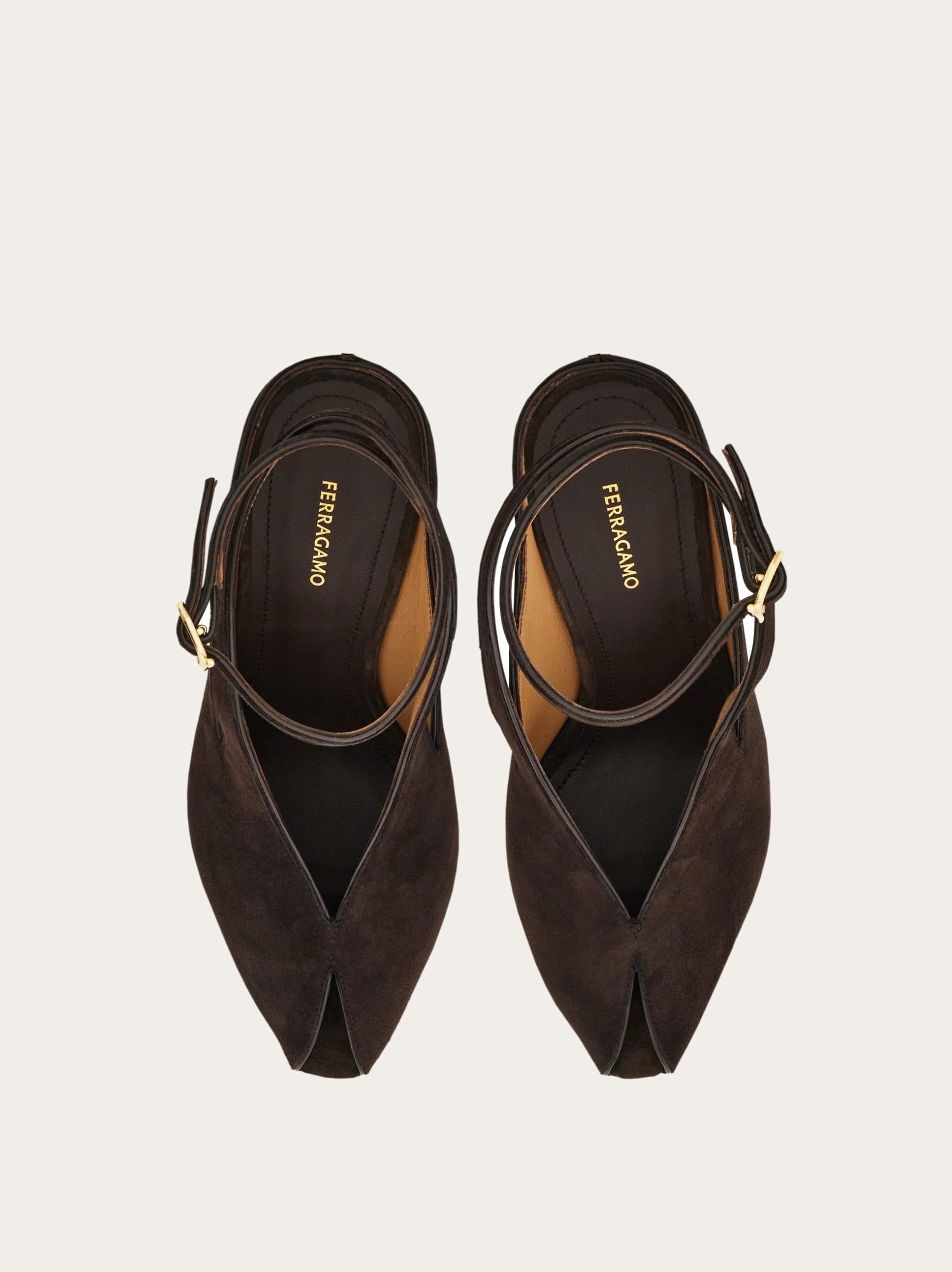 Ferragamo Peep toe wedge sandal - Image 2